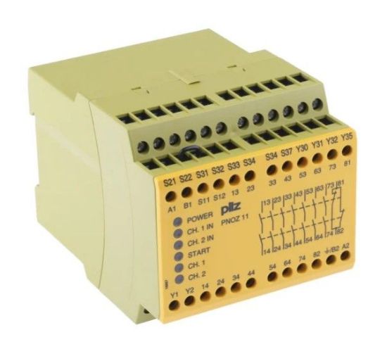 Picture of Pilz Dual-Channel Safety Switch/Interlock Safety Relay 24VAC/Dc 7 Safety Contacts